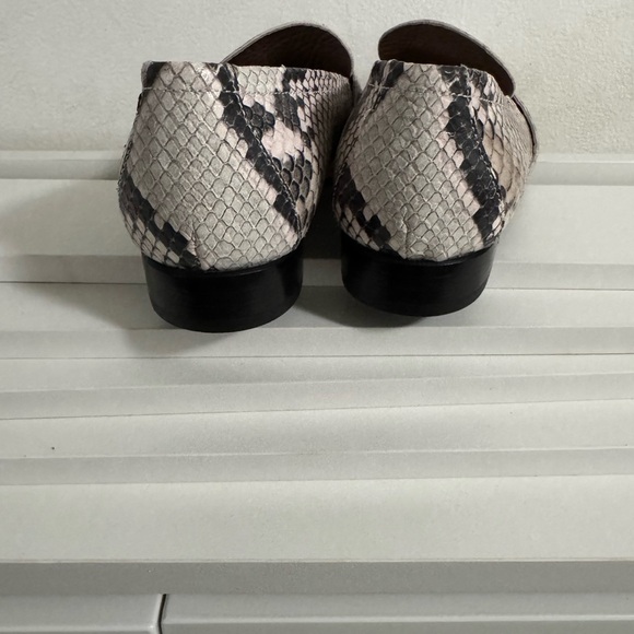 New. AGL Python Animal Print Slip On Loafers in Brown / Cream Size EU 35.5 US 5 - Picture 5 of 12